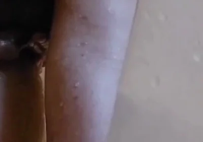 Husband Riding Huge Dildo in Shower Pt 2