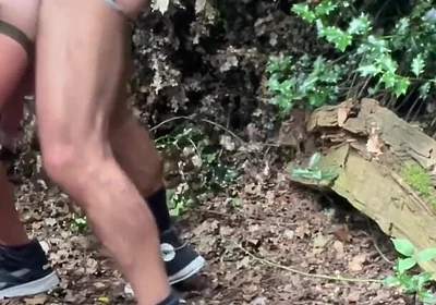 Daddies Exploring the Woods