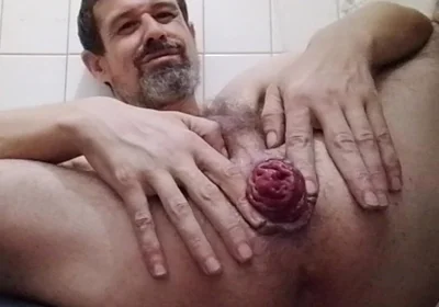 Step Daddy Loves to Push Out His Sexy Prolapse