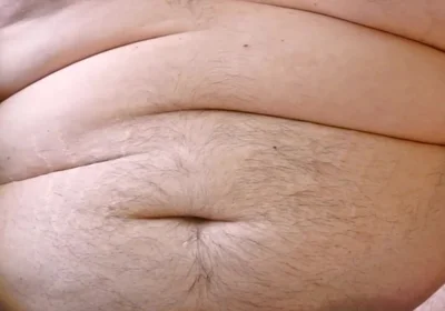 Fat Hairy Chub Masturbating Out Publicly on Cam