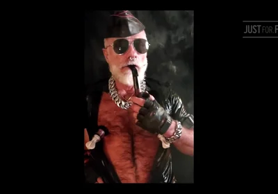 Stepdaddy Smokes His Big Pipe While Playing Nips