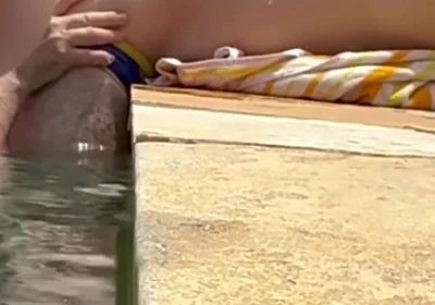 Some Fun by the Pool While the Wife Is Away