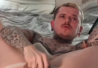 Selffuck with a Huge Dildo
