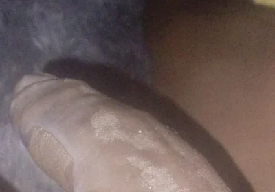 Cum Flowing off This Huge Black Allover the Follow