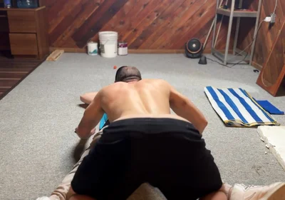 Caught Him Playing, Had to Join in