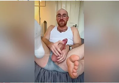 Slowly Teasing Sweaty Socks, Feet, Ass And Dick