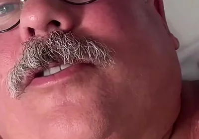 Giant Belly and Man Boobs with a Gorgeous Fat Cucumber