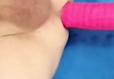 Big Cock Old Man Gets Dildo Fucked on the Fucking Machine