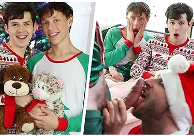 Danny Shine, Tristan Jaxx And Dakota Lovell - Dakota And Danny Stay On The Couch On Christmas Eve Expecting To See Santa &their Gifts Tonight