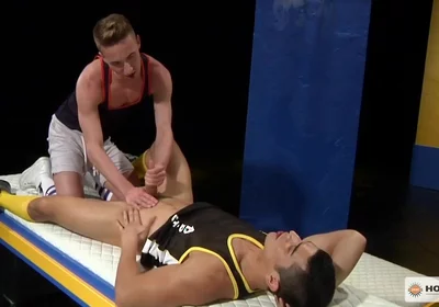 Ashtons Hand Helps With Sit-ups & Short Cocks With Lance Luciano And Ashton Webber