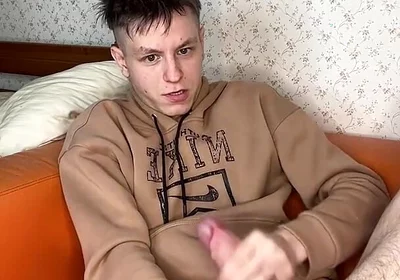 Petite Twink's Intense Jerk off Climax