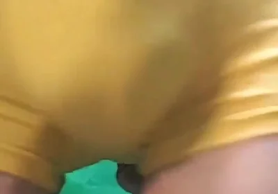 Yellow Boyshorts Try on
