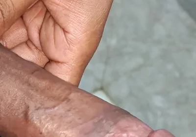 Indian Desi Boy Playing Big Cock in Bathroom