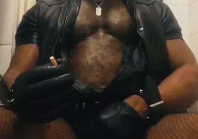 Leather Muscle Verbal Smoke Session