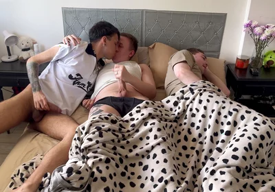 Don't Make a Noise so Your Step-brother Won't Notice! - Big Cock Tattoed Latino Twink