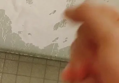 Piss and Cum on the Glass of My Shower