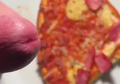 Twink Squirt on His Pizza