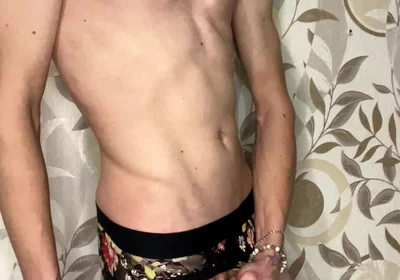 Handjob in Girls' Panties and Dirty Talk