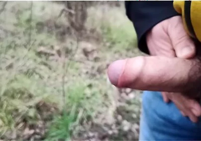 Someone Can See Me! Cum And Pee Outdoors