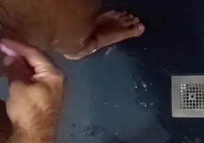 Shaving Balls and Masturbating