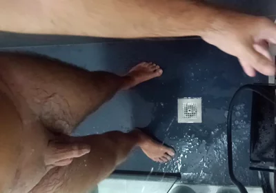 Shaving Balls and Masturbating