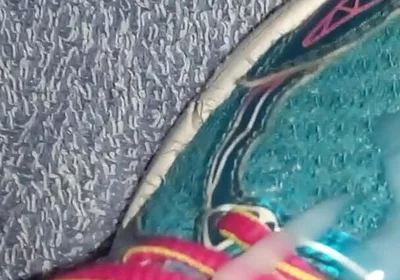 Cum on Asics Sneakes
