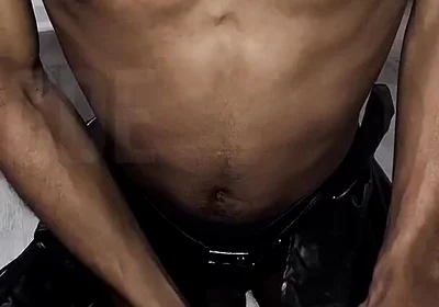 Stroking This Thick Black Cock in Full Scream Cosplay