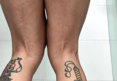 Giant Man Masturbates with His Big Cock and Shows His Ass and Feet.