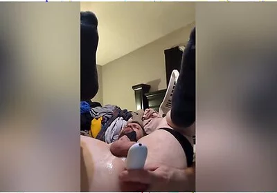 Max Playing With Thrusting Dildo