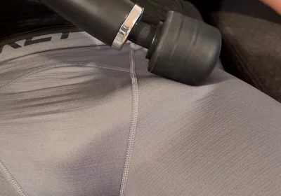 Guess What Daddy Dreaming About When His Cock Hardens Under the Vibration From Massage Machine and Makes It Cum - John Delove