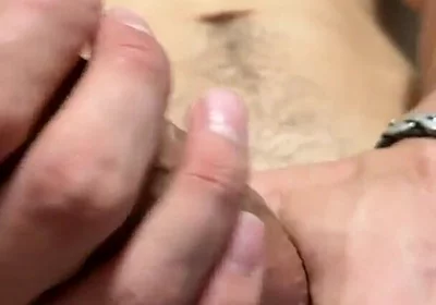 Young Muscle Guy Jerk off His Beautiful Uncut Cock
