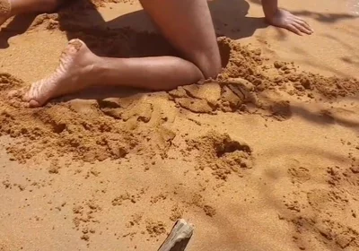 Ladysilva Naked on the Beach