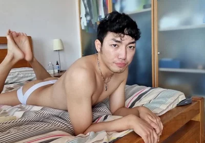 Fucking My Hot Asian Twink Step Brother in Our Dads Bed Part 1