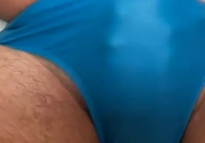 Blue Budgy Smugglers Speedo Cum